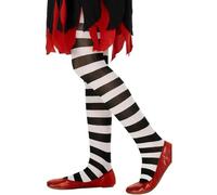 Smiffy's Collants Noir et Blanc Taille 6-12 ans
