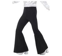Smiffy's Pantalon à pattes d'éléphant Homme Noir Taille M Halloween Carnaval