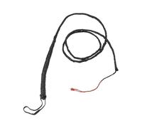 Smiffys Fouet long taureau, noir, 182cm, cuir véritable