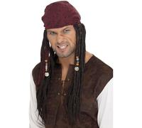 Smiffys Foulard de pirate avec tresses