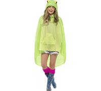 Smiffys Frog Party Poncho, Green