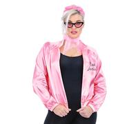Smiffys Grease Pink Ladies Jacket with Accessories