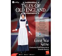 Smiffys Great War Nurse Costume, White (Size L)