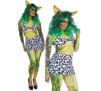 Smiffys Gremlins 2 Greta Costume Femme Déguisement Vert Polyester M 8-18