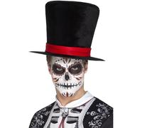 Smiffys Haut de forme Jour des morts-vivants, Noir