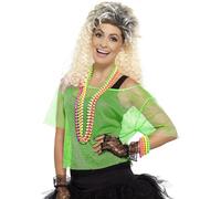 Smiffys Haut filet, vert fluo Halloween