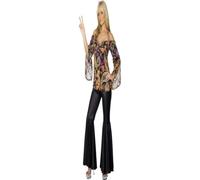Smiffys Hippie Costume, Female, Black (Size M)