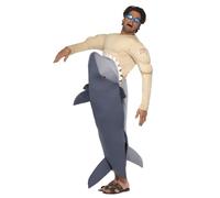 Smiffys Homme Nourriture Shark Mer Océan Adulte Déguisement Halloween Body 36378