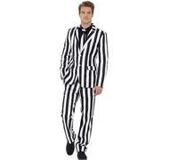 Smiffys Humbug Suit, Black & White (Size L)