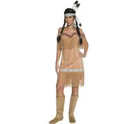 Smiffys Indien D'Amérique Inspiré Adulte Femmes Déguisement Halloween 36127