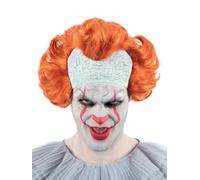 Smiffys IT Chapter 2, perruque de Pennywise, avec crâne chauve en latex