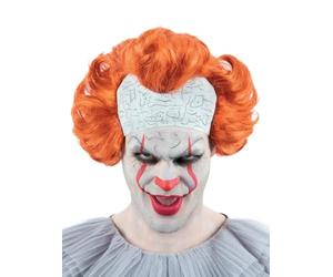 Smiffys IT Chapter 2, perruque de Pennywise, avec crâne chauve en latex