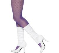 Smiffy's Jambières Funky Groovy Roller Disco Old School 1980's 90's Adultes Blanc