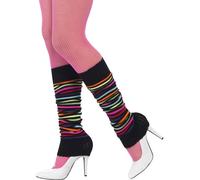 Smiffys Jambières, Fluo, avec rayures noires