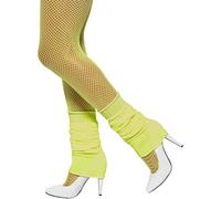 Smiffy's Chaussettes Danse 80's Fluo Jaune – Taille Unique Jaune G