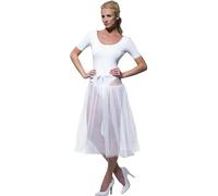 Smiffys Jupon années 50, Blanc, Réglable Halloween