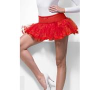 Smiffys Jupon tulle, rouge Halloween