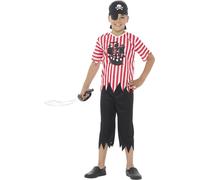 Smiffys - Kit de déguisement "Jolly" pour garçon SM904 (128-134) (Rouge/Blanc/Noir)