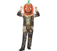 Smiffys - Kit de déguisement "Pumpkin Scarecrow Reaper" pour enfants SM2253 (128-134) (Marron/Noir/Orange)