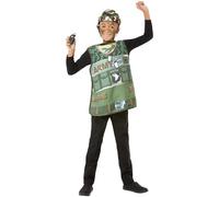 Smiffys Kit de l’armée, Tabard, chapeau et grenade Halloween