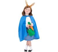 Smiffys Kit de lapin, pour enfant, Cape à capuche, Bandeau, Seau en tissu & Carotte