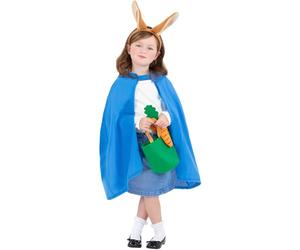 Smiffys Kit de lapin, pour enfant, Cape à capuche, Bandeau, Seau en tissu & Carotte