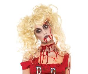 Smiffys Kit de maquillage zombie comprend peinture du visage, capsules de sang et éponge Halloween