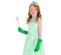 Smiffys Kit de princesse verte pour enfants, Diadème, baguette et gants Halloween