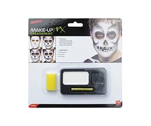 Smiffy's Kit squelette, peinture du visage, crayon noir et éponge