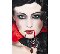 Smiffy's Kit de maquillage vampire – crocs, éponge, peinture visage, sang en tube – Blanc G