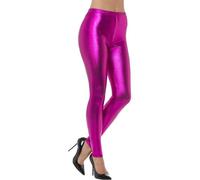 Smiffy's Legging - Disco métallisé années 80 - Rose Halloween - Taille M