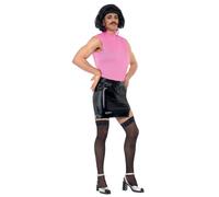 Smiffys Licenciado oficialmente Ménagère Queen, Freddie Mercury, Break Free, Rose et noir, Avec robe, perruque e