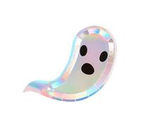 Smiffys Vaisselle fantôme, assiettes de fête x8, sans plastique, 14,5x19cm, 300g