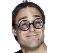 Smiffys Lunettes d'intello, noires