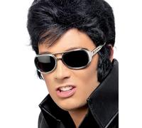 Smiffys Lunettes Elvis, Argent