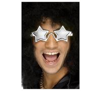 Smiffys Lunettes superstar, argent Halloween