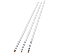 Smiffys Make Up FX Essentials Ensemble de pinceaux - 3 pièces pour une peinture précise du visage et du corps