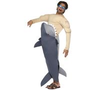 Smiffys Homme Nourriture Shark Mer Océan Adulte Déguisement Halloween Body 36378