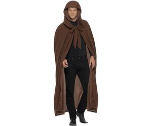 Smiffys Manteau à capuche fossoyeurs, Marron Halloween, Carnaval