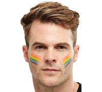 Smiffys Maquillage effets spéciaux Smiffys, bâton de fard arc-en-ciel, Multicolore Halloween, Carnaval