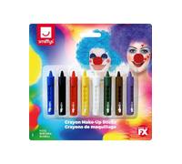 Smiffy's Crayons de maquillage rétractables 8 pièces pour Halloween et Carnaval Taille unique