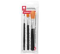 Smiffys Maquillage FX Smiffys Essentiel, Pinceaux de maquillage, Pack de 3 Halloween
