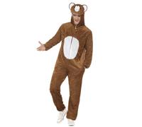Smiffys Marron Ours Zoo Animal Adulte Homme Halloween Costume Combinaison 31680