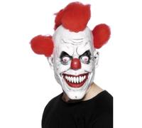 Smiffys Masque 3/4 de clown, avec cheveux, latex