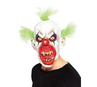 Smiffys Masque clown sinistre, Couvrant la tête, latex
