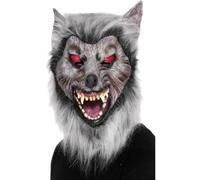 Smiffys Masque de loup rôdeur, Couvrant la tête, latex