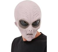 Smiffys Masque d'extra-terrestre en latex, Violet Halloween