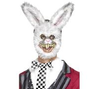 Smiffys Masque lapin blanc, Blanc, EVA, avec de la fourrure Halloween
