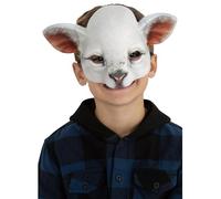 Smiffys Masque réaliste d'agneau, blanc, sur élastique Halloween, Carnaval