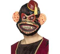 Smiffys Masque singe jouet zombie, Marron, EVA, avec de la fourrure